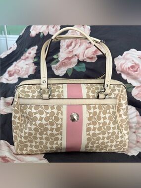 Coach Chelsea Heritage Print Satchel